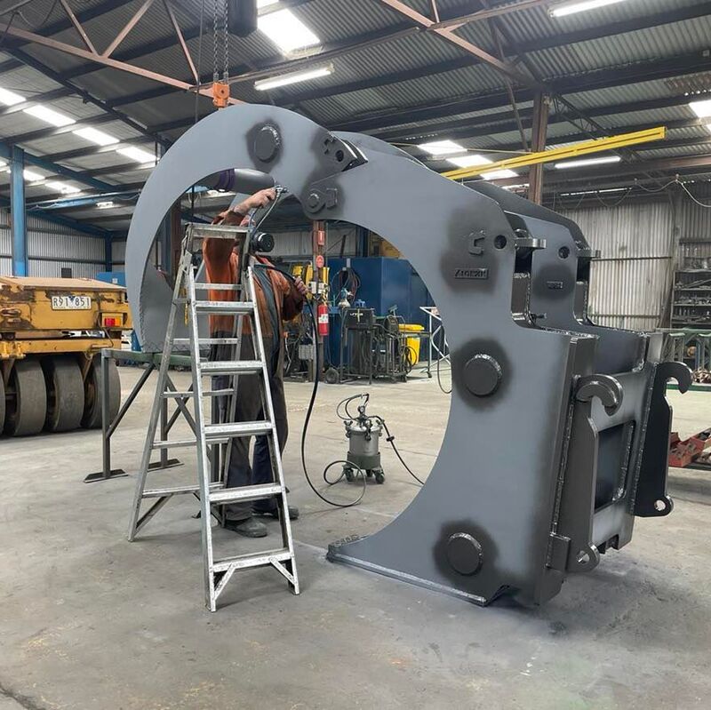 Custom made grab in production